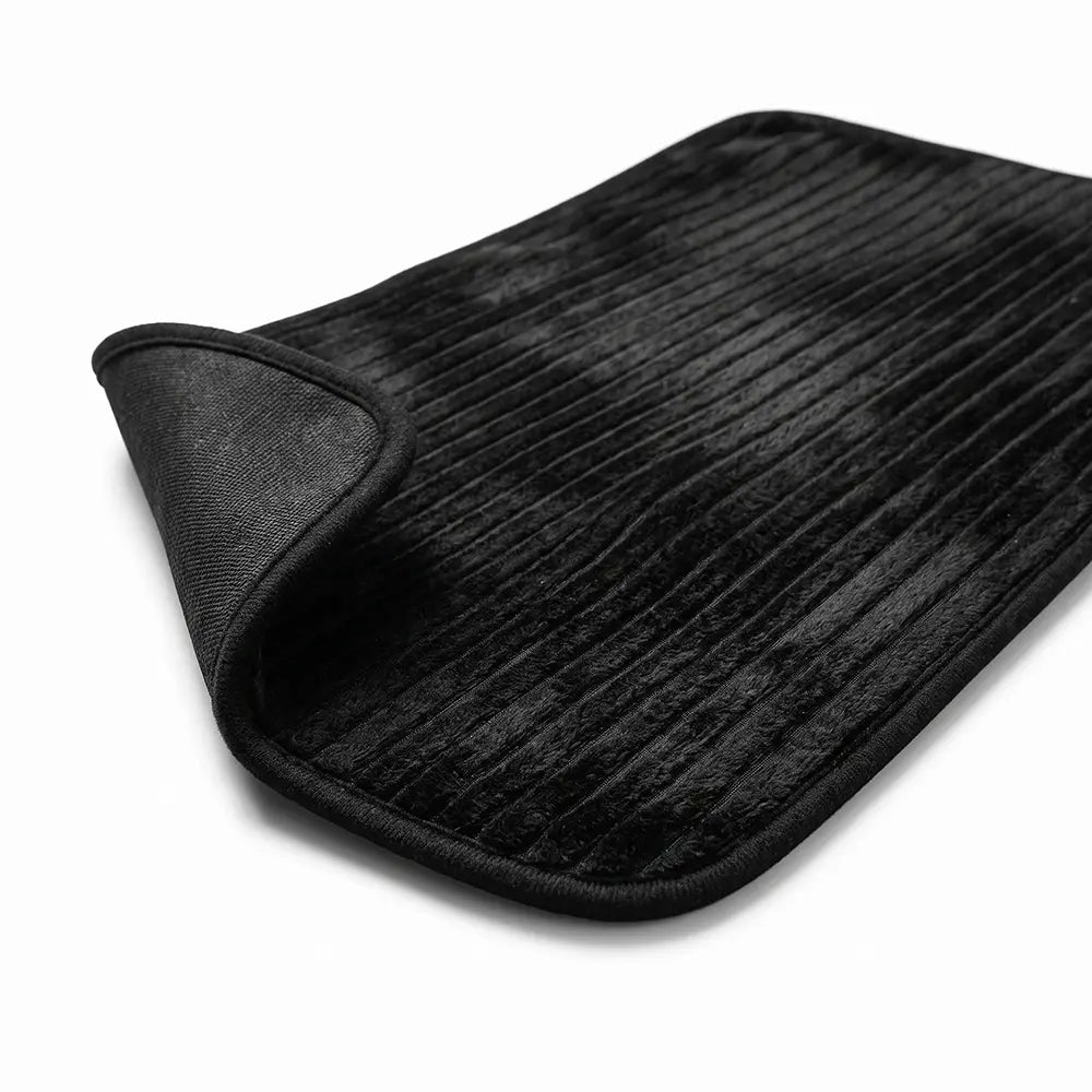 Soft Ribbed Plush Floor Mat
