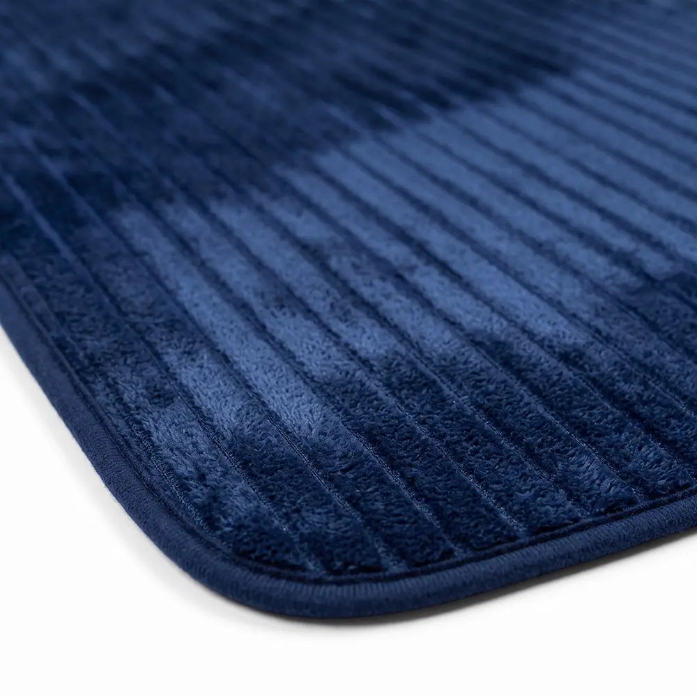 Soft Ribbed Plush Floor Mat