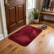 Soft Ribbed Plush Floor Mat