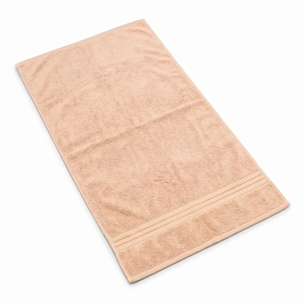 Soft Bath Towel with Classic Woven Border