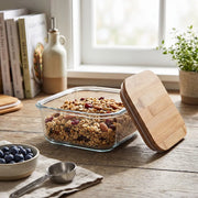 Square Glass Food Storage Container