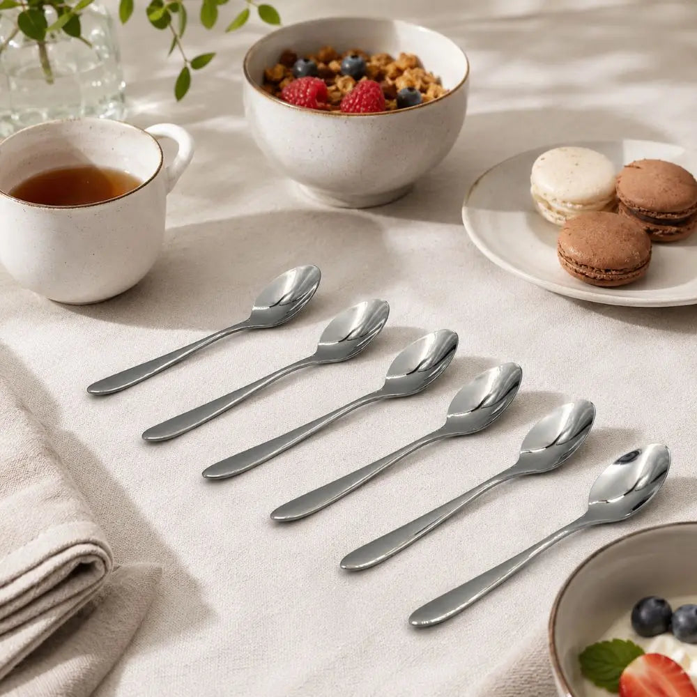Stainless Steel Dessert Spoon Set – 6pcs