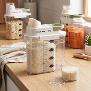 Storage Dispenser with Measuring Cup