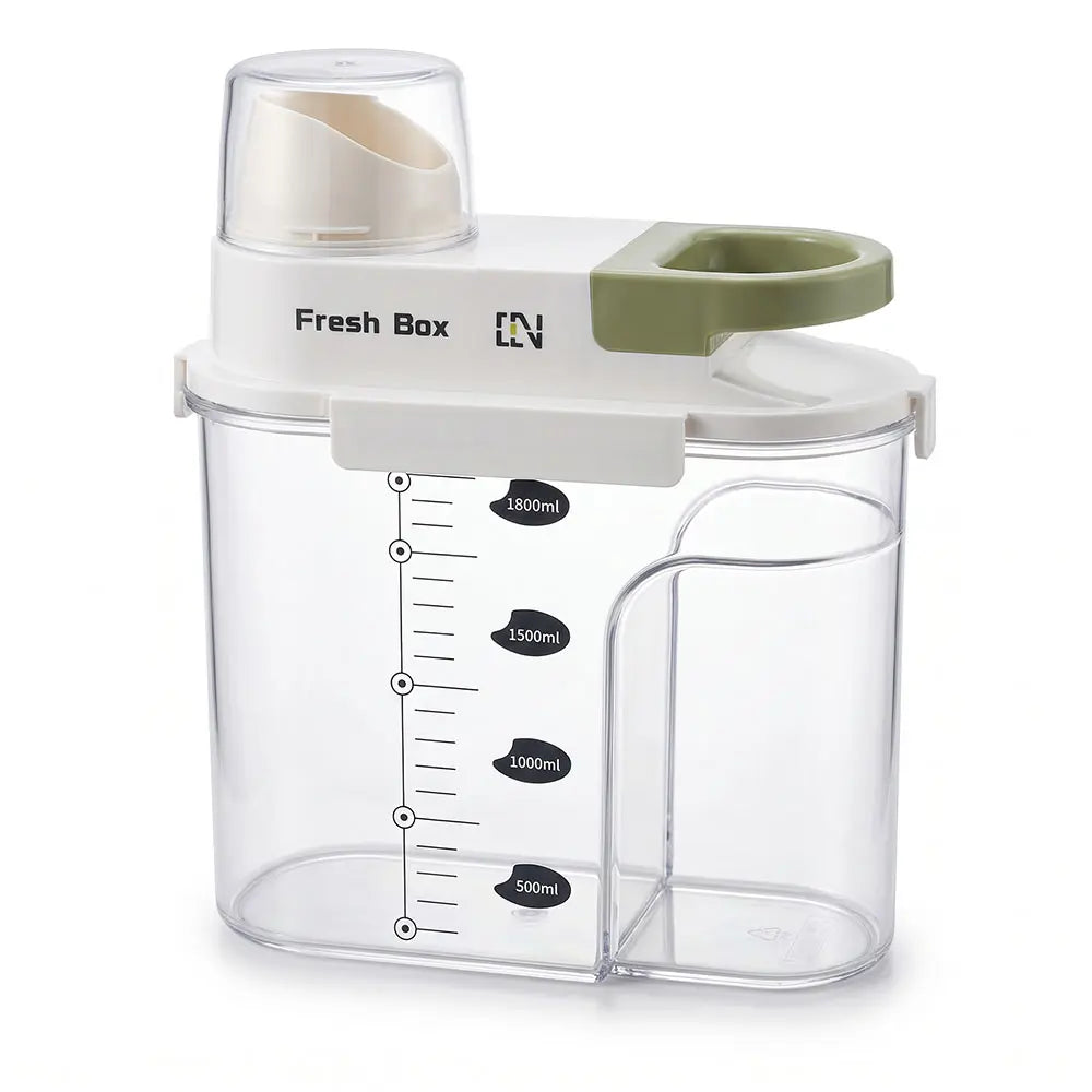 Storage Dispenser with Measuring Cup