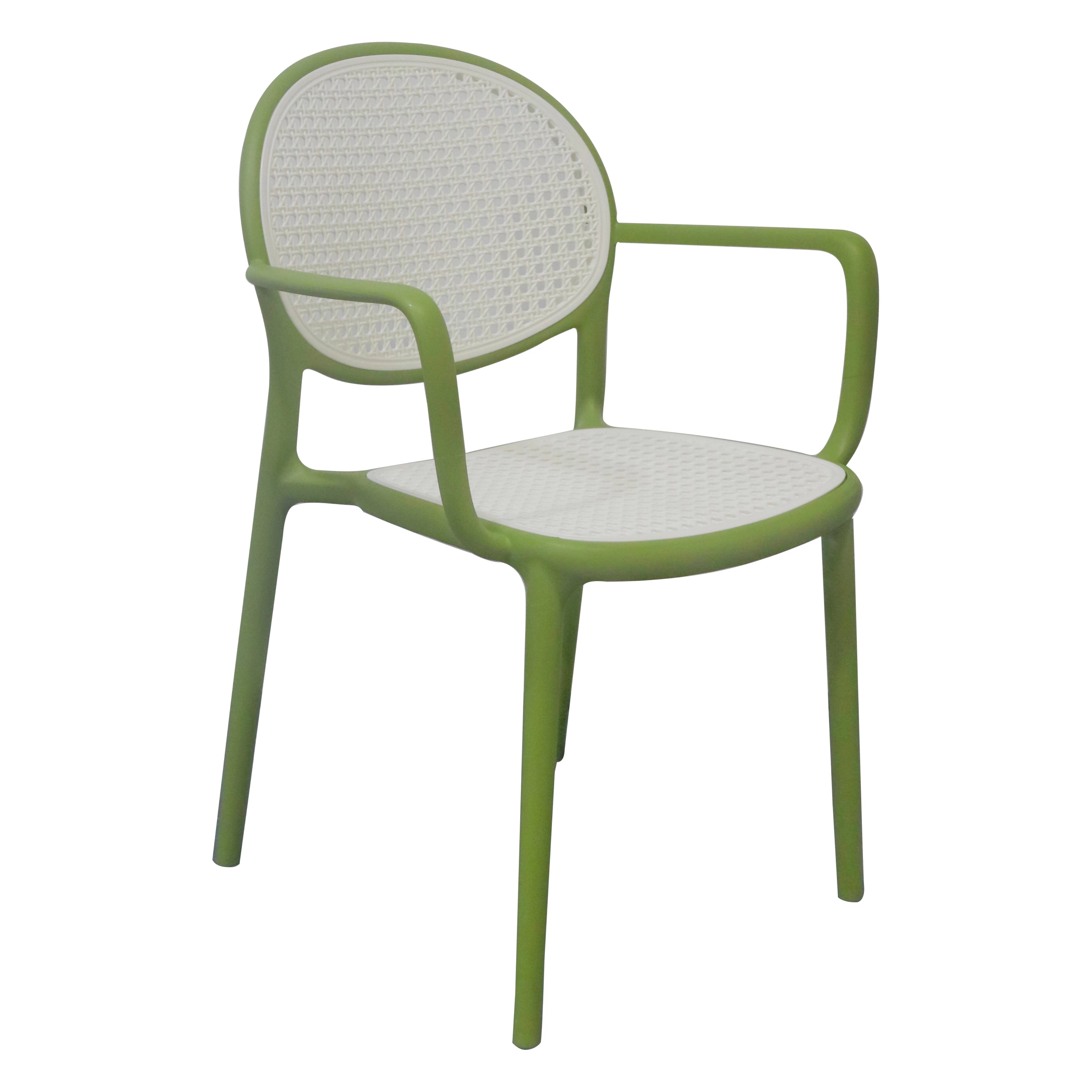 MODERN RATTAN - STYLE PLASTIC DINING CHAIR