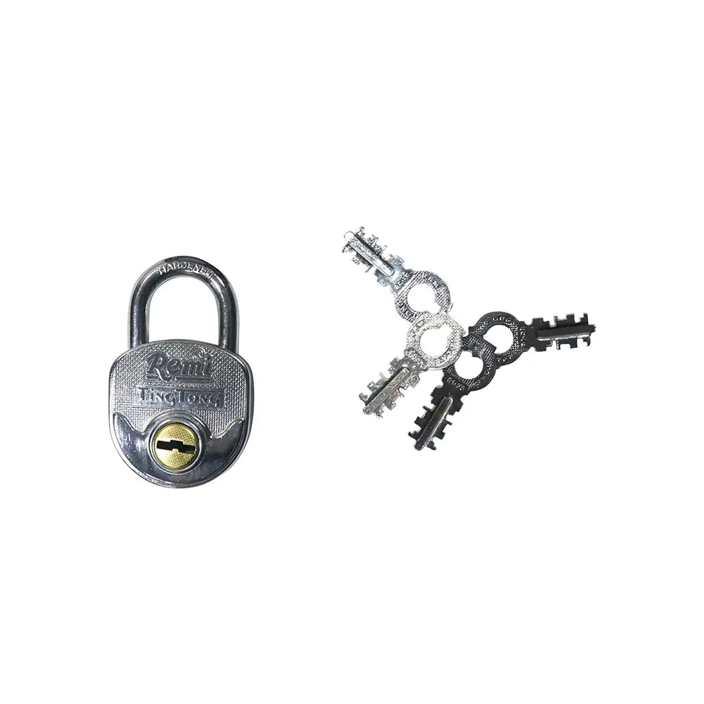 Ting Tong Heavy-Duty Chrome Padlock with Keys