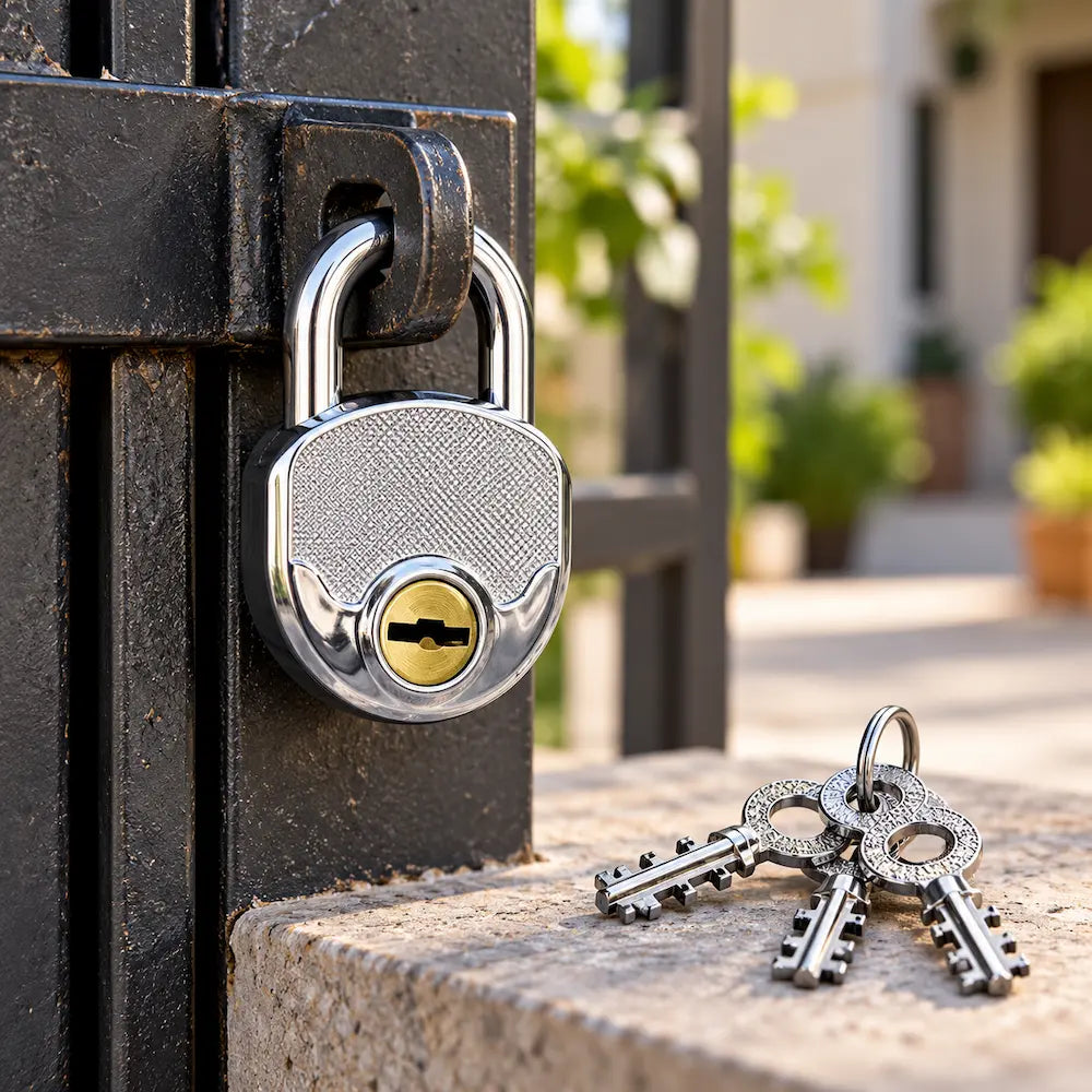 Ting Tong Heavy-Duty Chrome Padlock with Keys