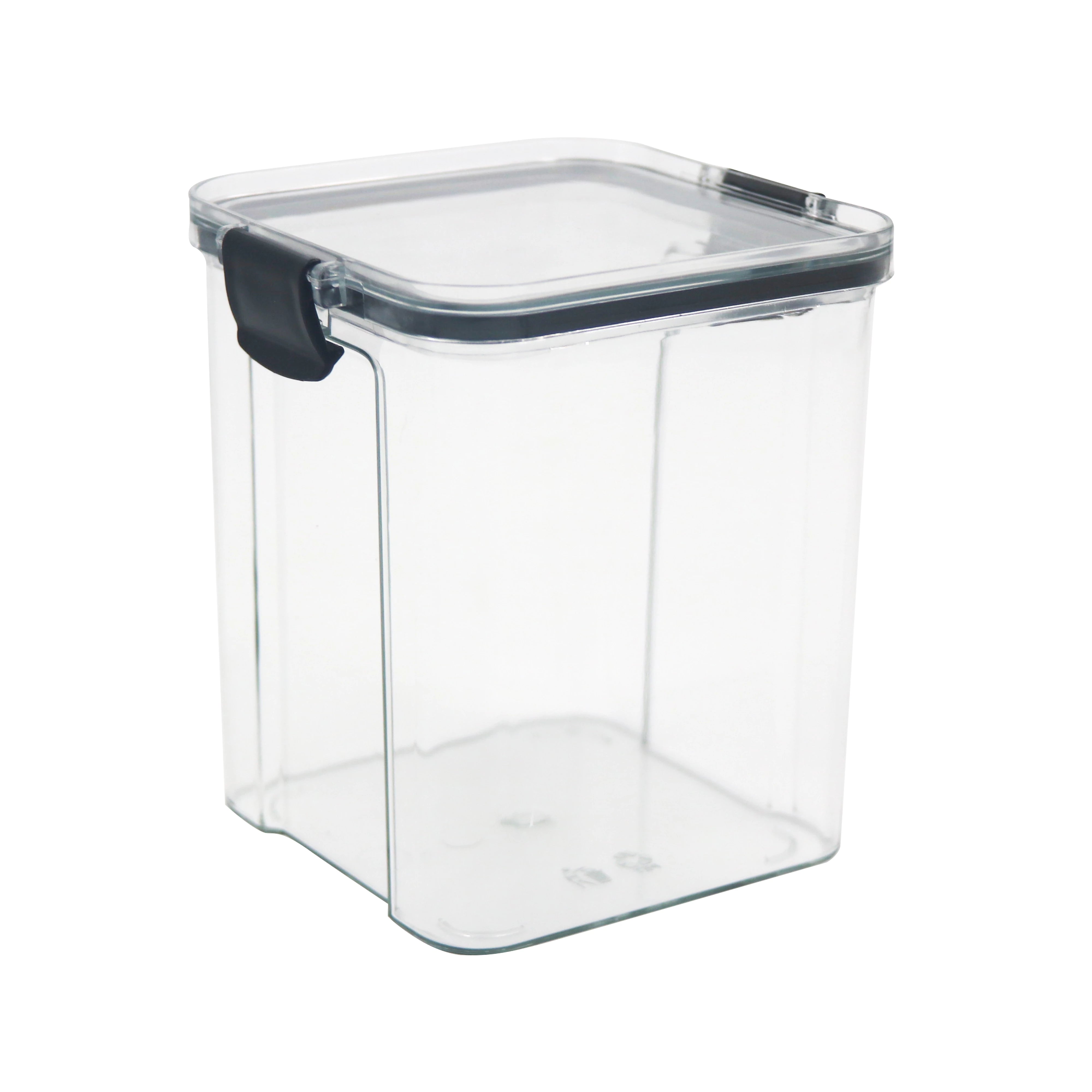 AIRTIGHT SQUARE CLEAR STORAGE CANISTER