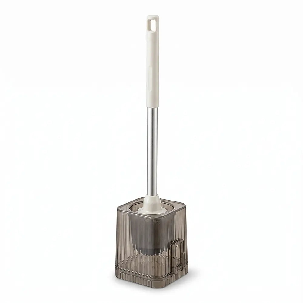 Toilet Cleaning Brush with Transparent Holder