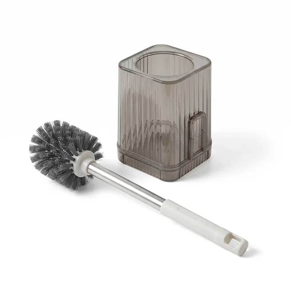 Toilet Cleaning Brush with Transparent Holder
