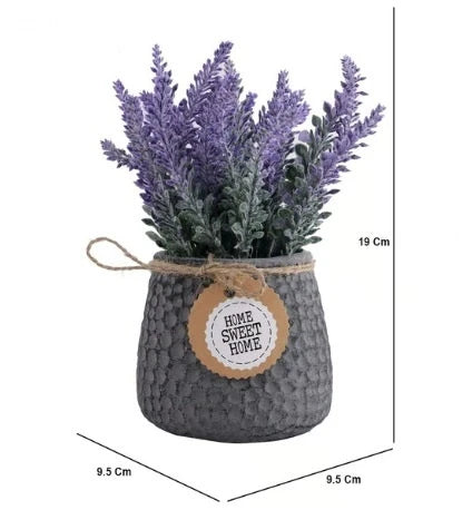 MODERN LAVENDER ARTIFICIAL PLANT WITH POT