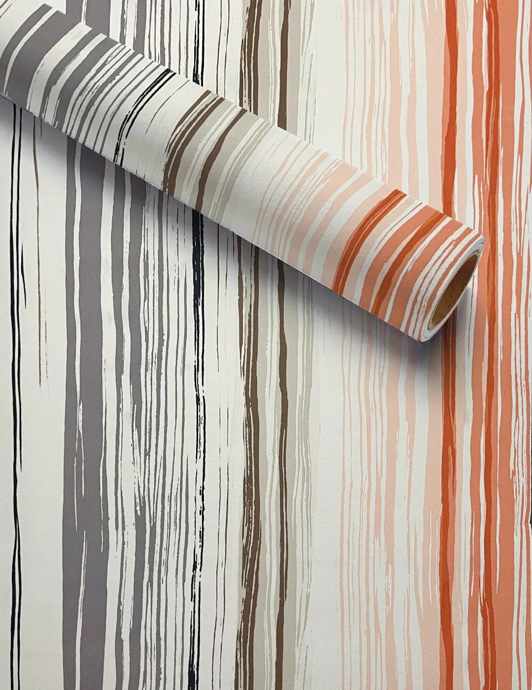 MODERN GLITTER COLOR STRIPED WALLPAPER