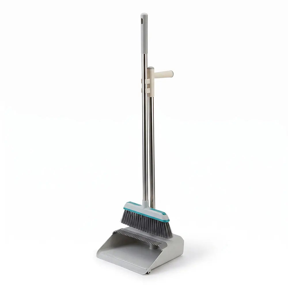 Upright Sweep Broom and Dustpan Set