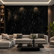 UV High Gloss Black Marble Sheet Wall Panel