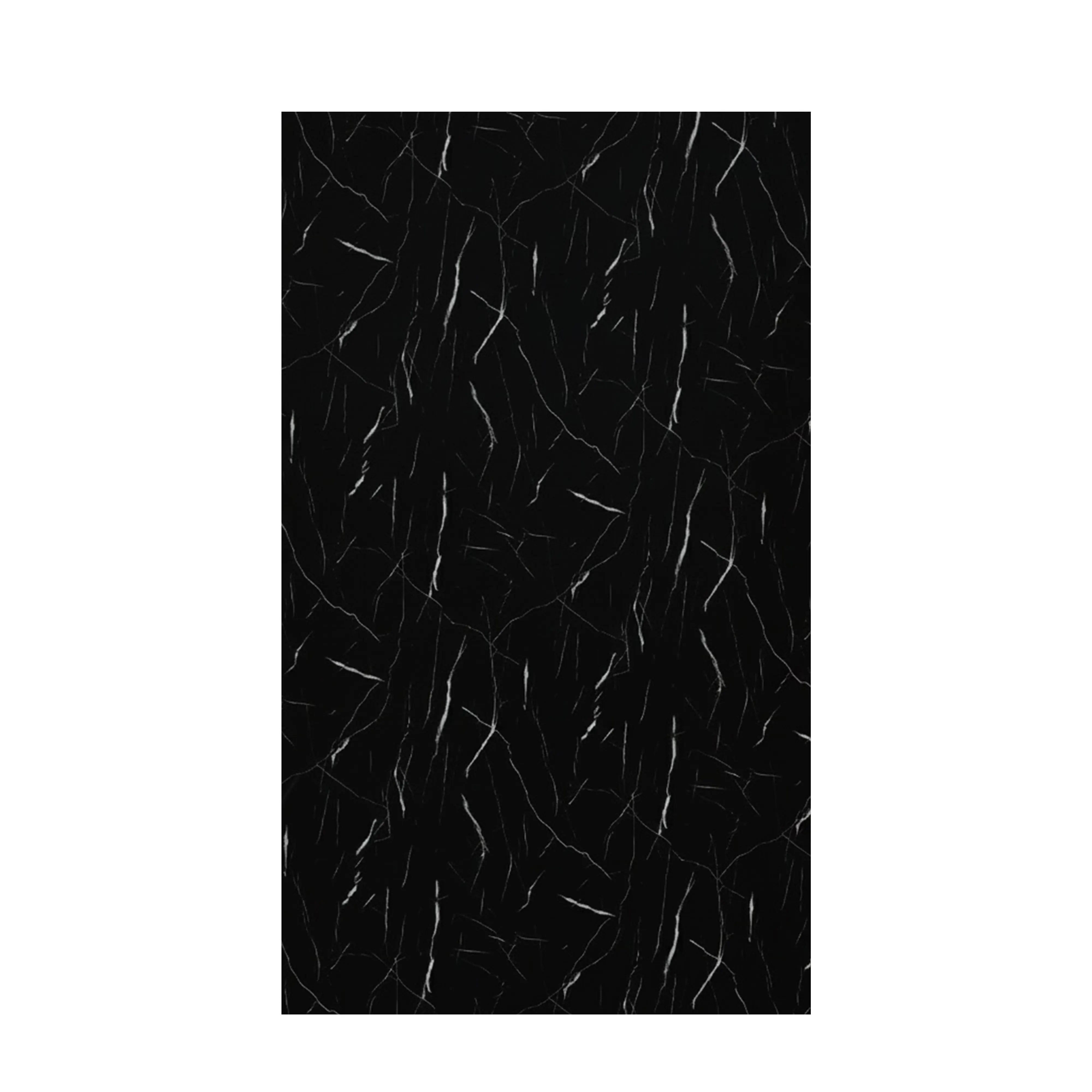 UV High Gloss Black Marble Sheet Wall Panel