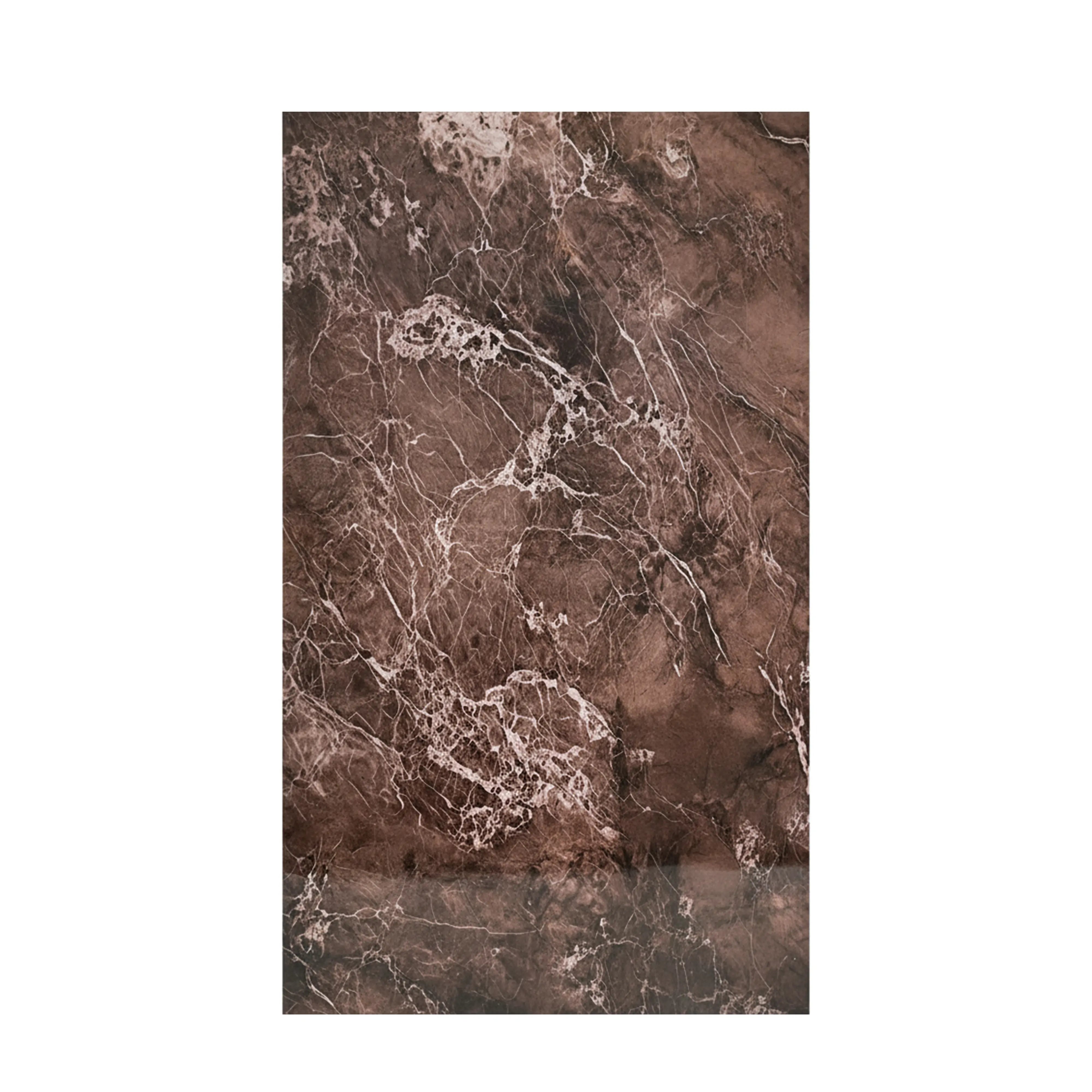 UV High Gloss Brown Stone Marble Wall Panel