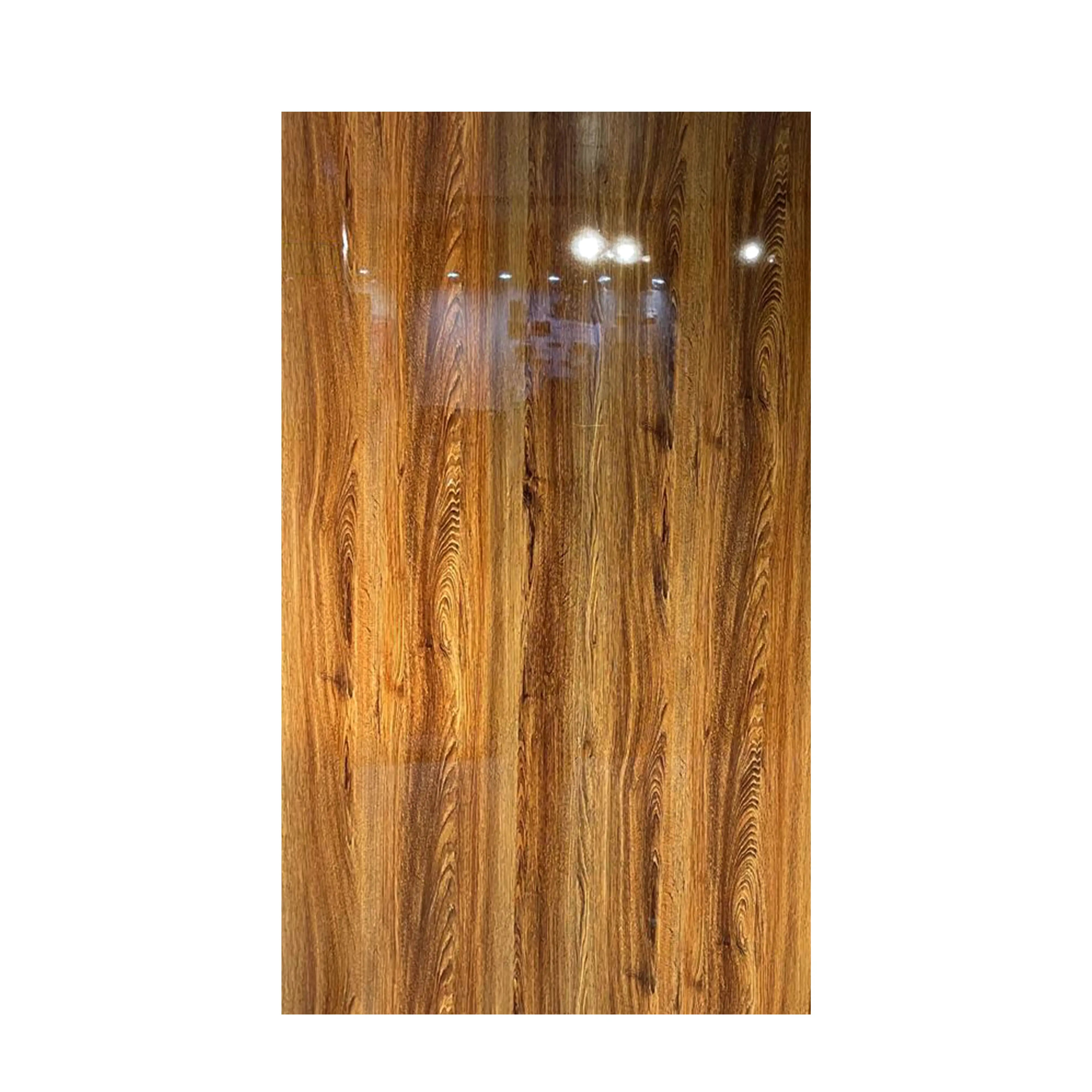 UV High Gloss Wooden Marble Sheet Wall Panel