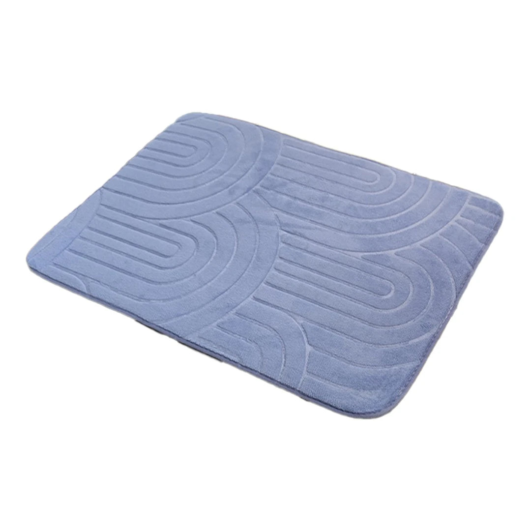 SOFT ARC TEXTURED BATH RUG / SOFT TOUCH ANTI-SLIP BATH MAT