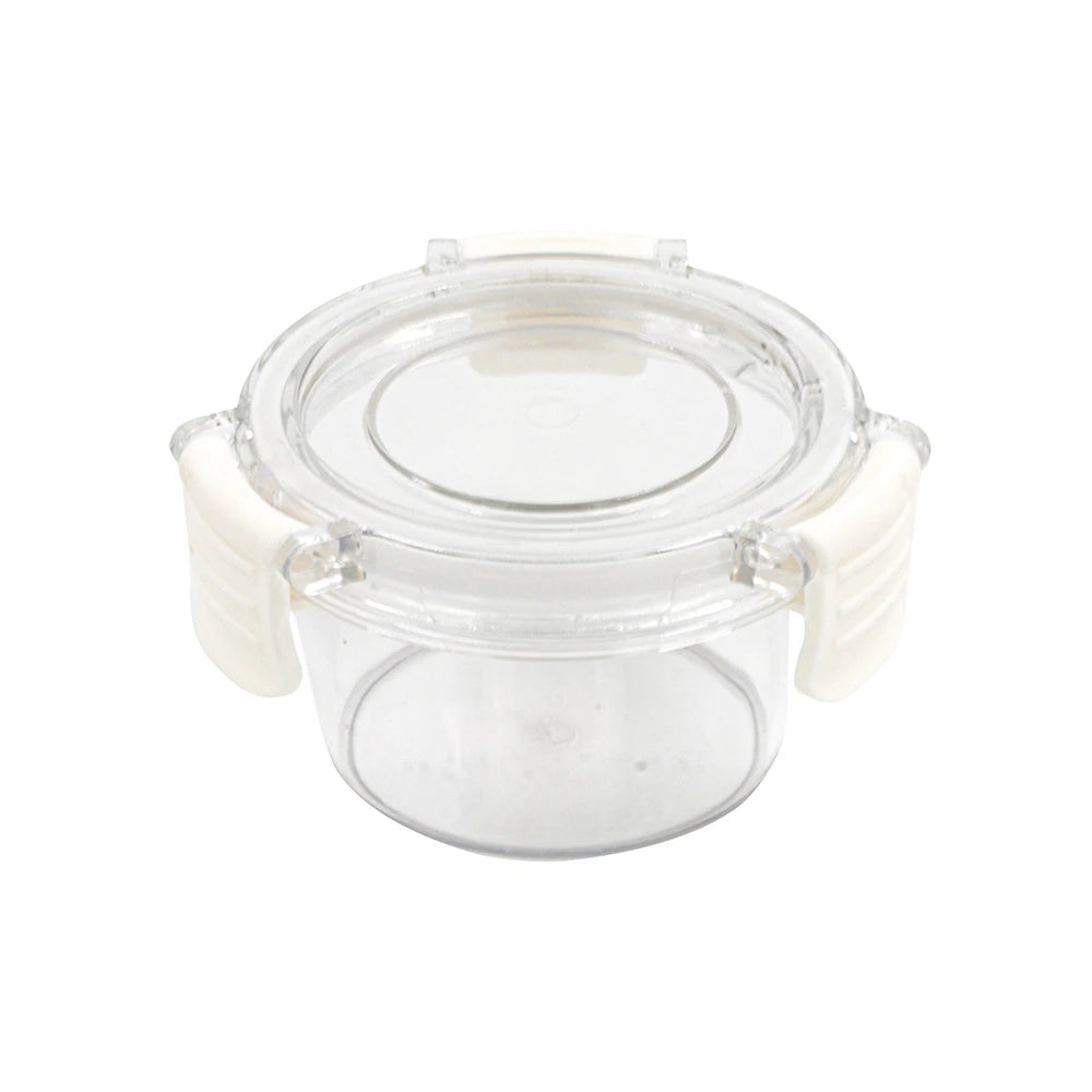 ROUND AIRTIGHT CLIP-LOCK FOOD STORAGE BOX