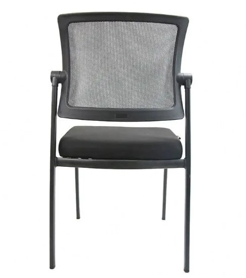 CLASSIC CONTEMPORARY BLACK ARMLESS VISITOR CHAIR