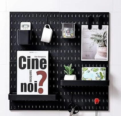 LARGE BLACK HANGING HOOKS FOR PEGBOARD-3PCS SET