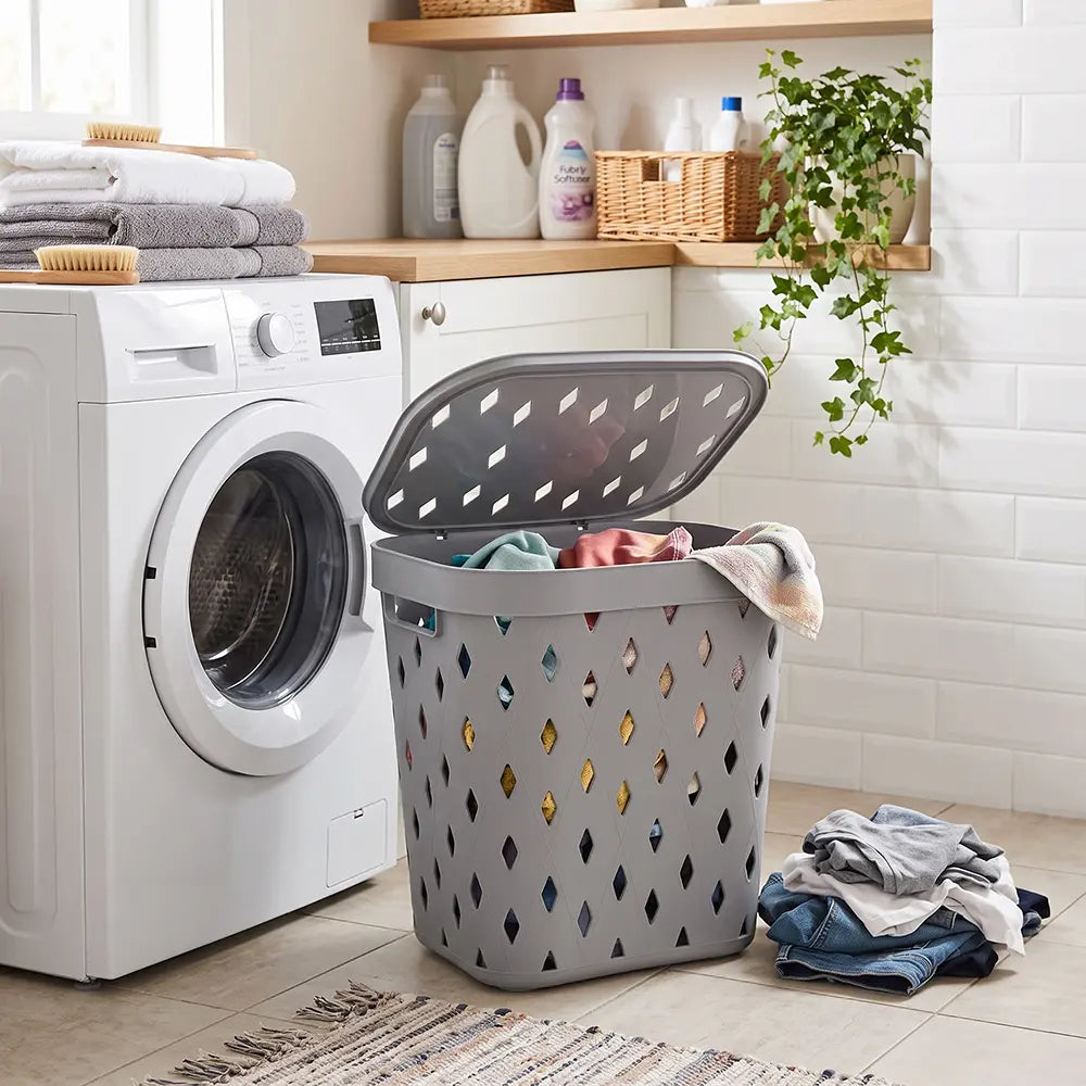 Ventilated Laundry Basket with Lid