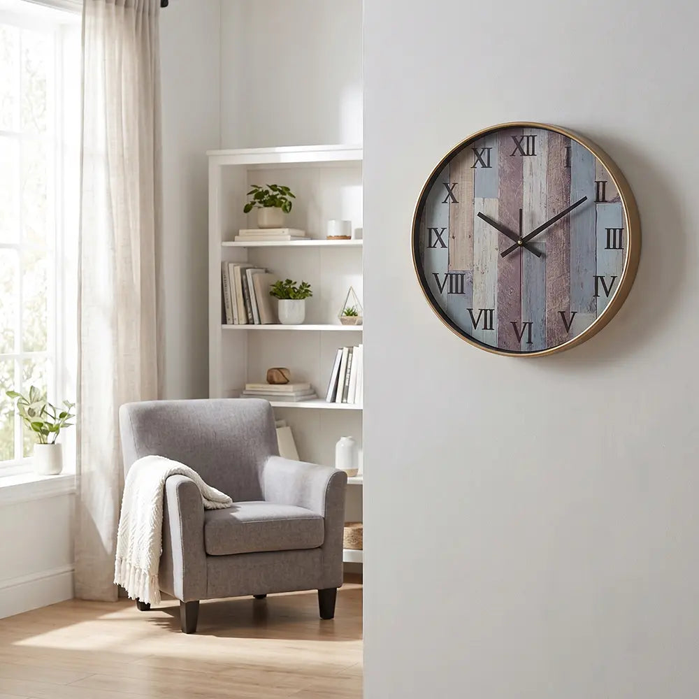 Vintage Roman Numeral Wall Clock