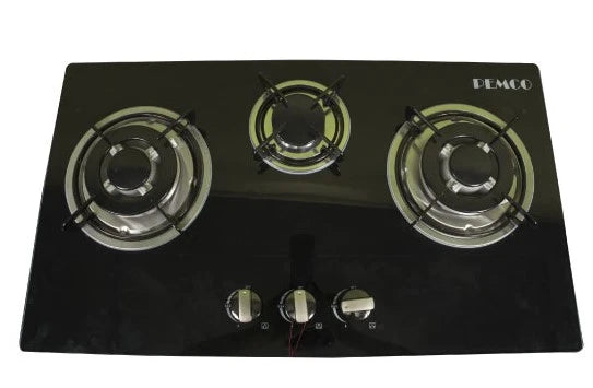 3-BURNER BLACKFLAME GAS HOB