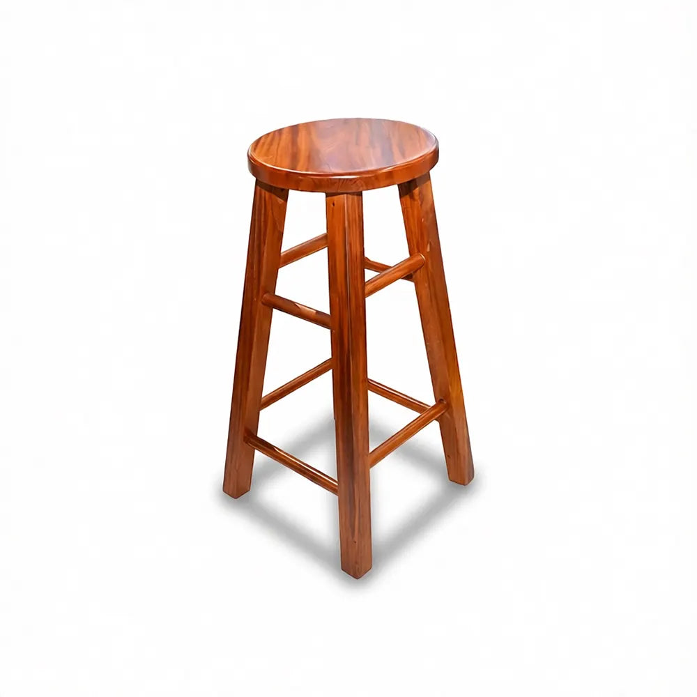 Modern Mahogany Wooden Bar Stool