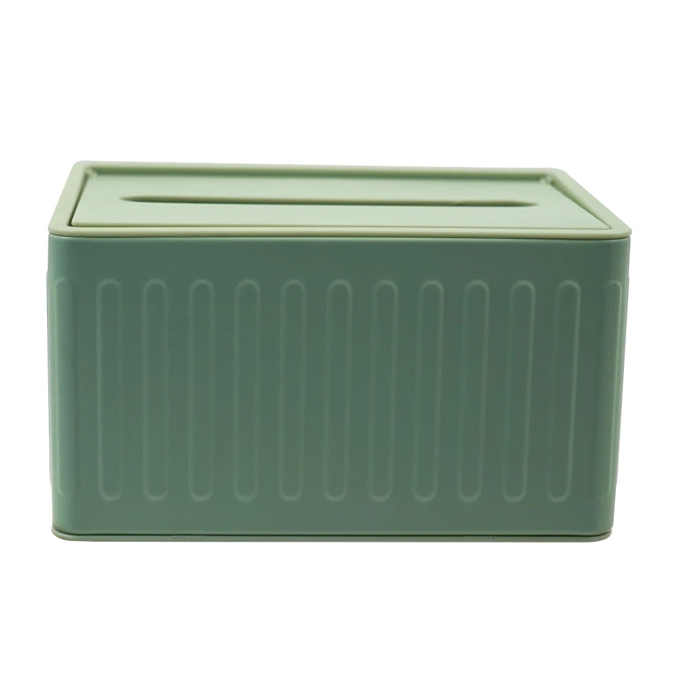 Modern Rectangular Tissue Paper Dispenser / Premium Tissue Storage Box with Lid