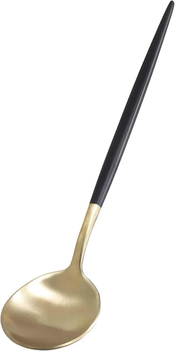 ELEGANT MATTE GOLD DINING CUTLERY SET