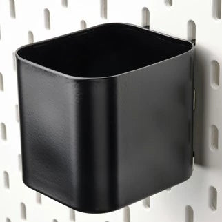 BLACK HANGING CUP HOLDER FOR PEGBOARD