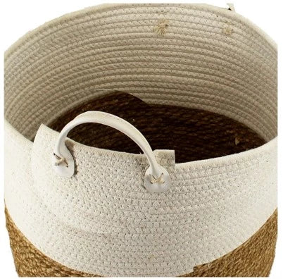 WOVEN COTTON ROPE INDOOR PLANT HOLDERS - 3 SETS