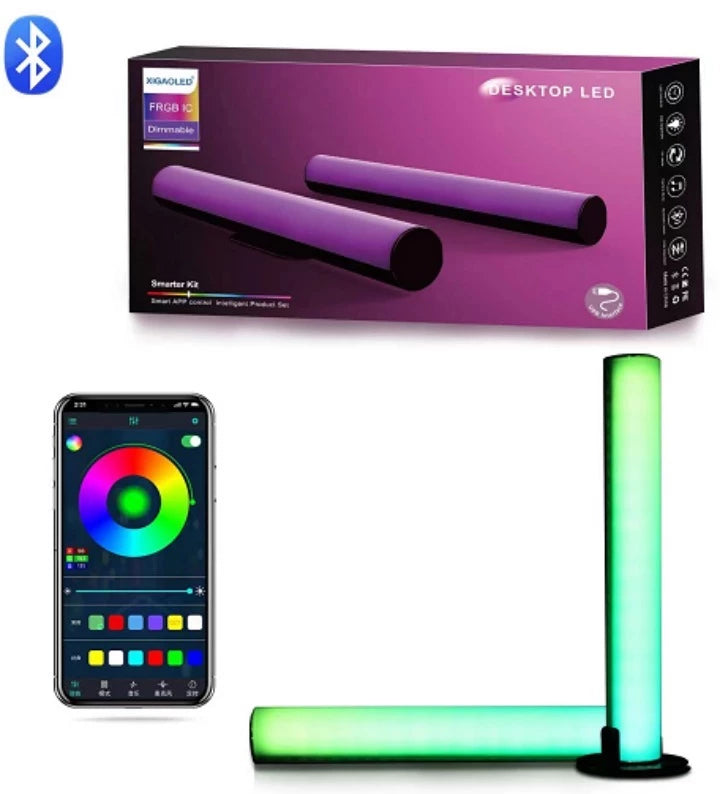 DIMMABLE DESKTOP RGB LED LIGHTS – SMART LIGHTING FOR GAMING & OFFICE