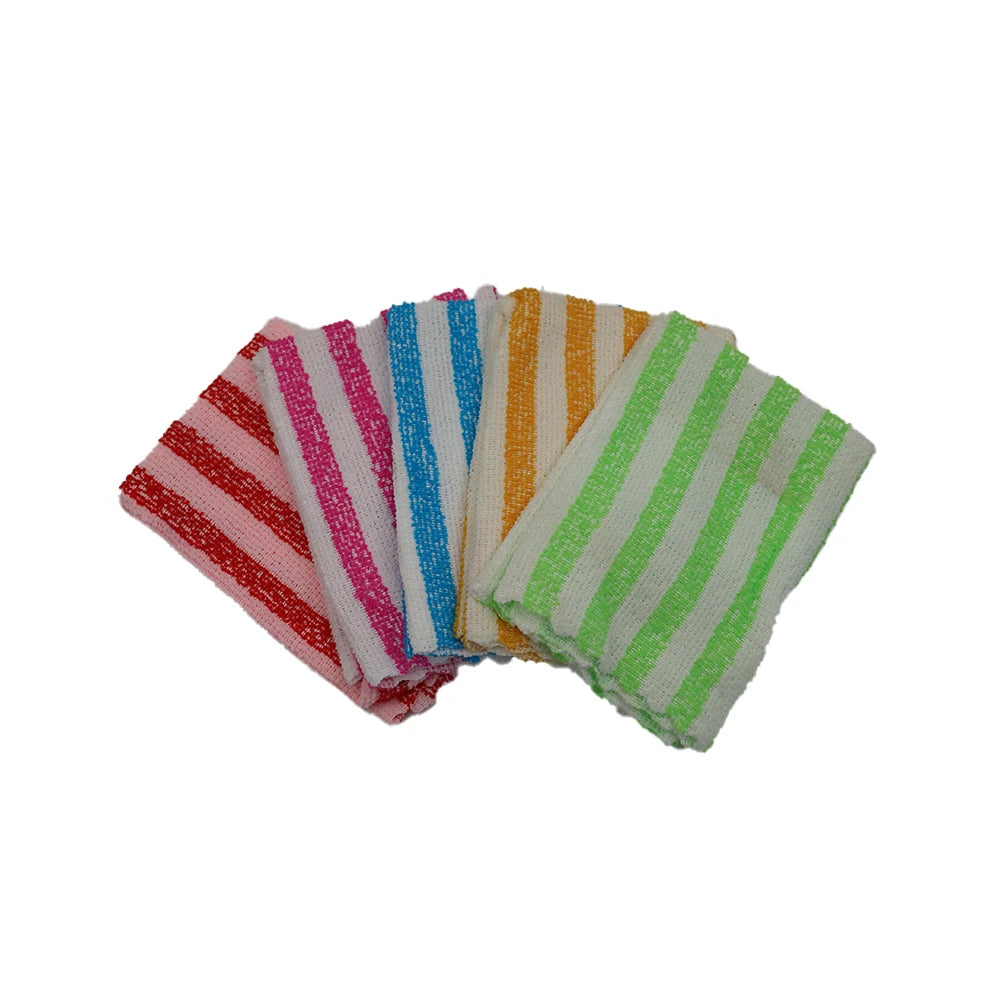 Vibrant Striped Hand Towel Collection – 5pcs