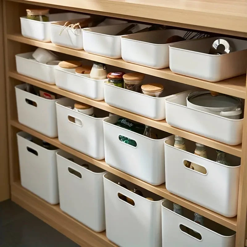 13L STORAGE ORGANIZER WITH LID WHITE HS-1337