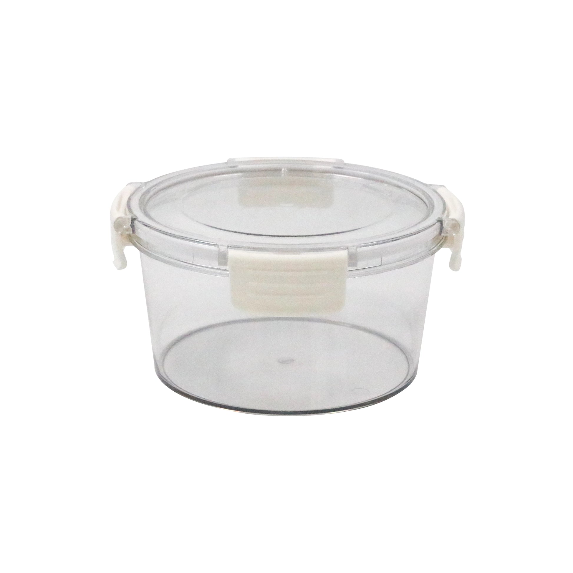 ROUND AIRTIGHT CLIP-LOCK FOOD STORAGE BOX
